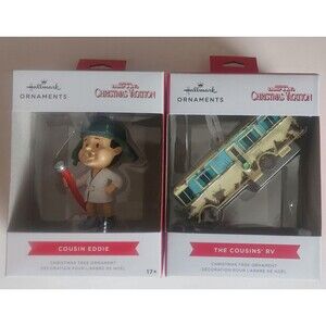 National Lampoons Christmas Vacation Cousin Eddie RV Lot of Christmas Ornaments